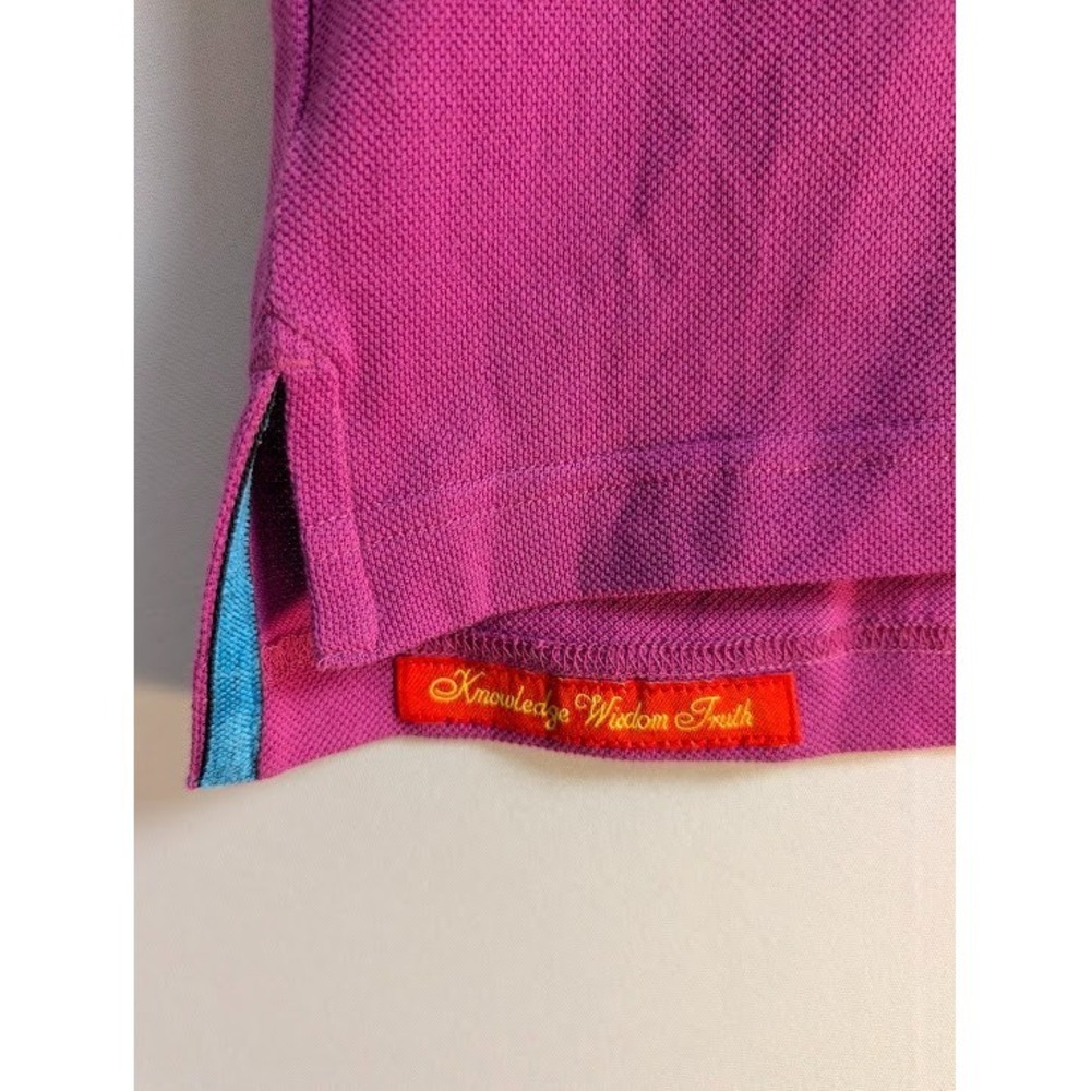 ROBERT GRAHAM Pique Polo Shirt Mens XL Magenta Pink‎ Short Sleeve NWT - Picture 6 of 8